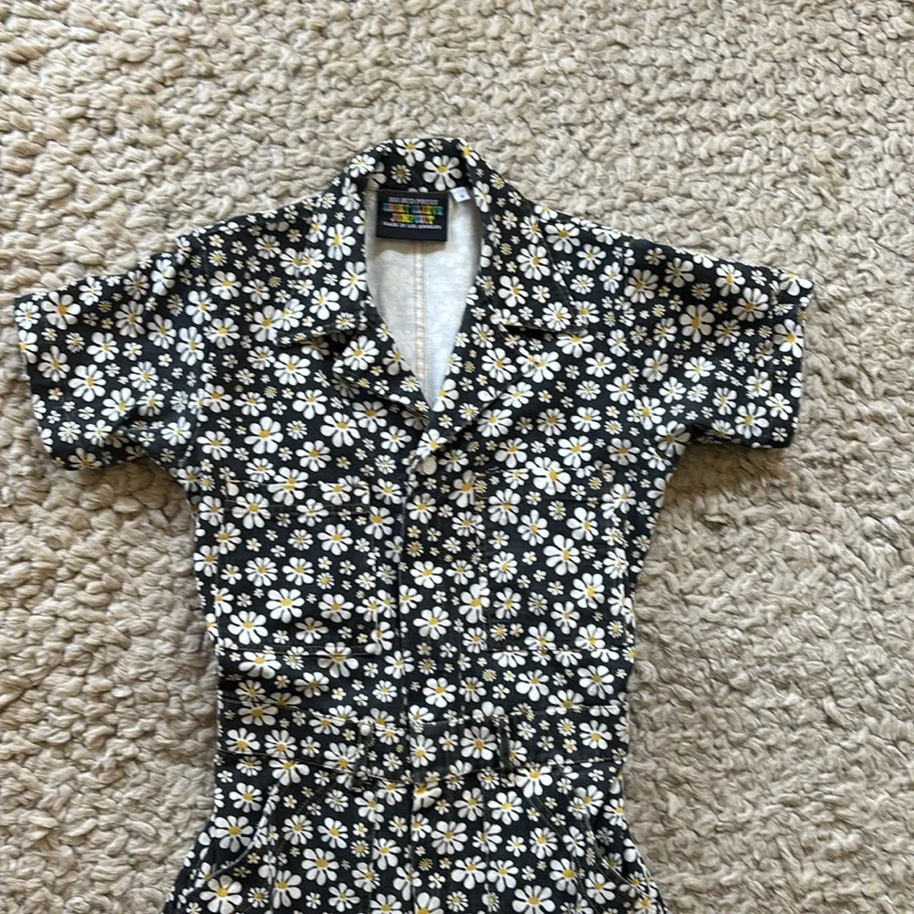 Big Bud Press Daisy Black and White Jumpsuit - size small - Picture 3 of 5